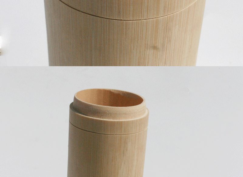 带盖竹杯竹筒杯酒店竹制餐具密封型茶叶盒茶叶罐定制竹子茶桶酒瓶