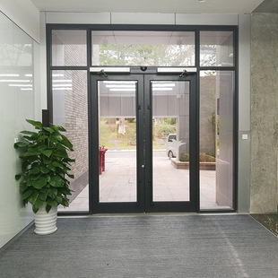 自动平开门 铝合金自动感应平开门 简约玻璃自动平开门厂家直销