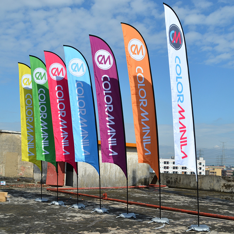 水滴旗 羽毛旗 沙滩旗制作 户外广告 沙滩旗 沙滩刀旗促销定制