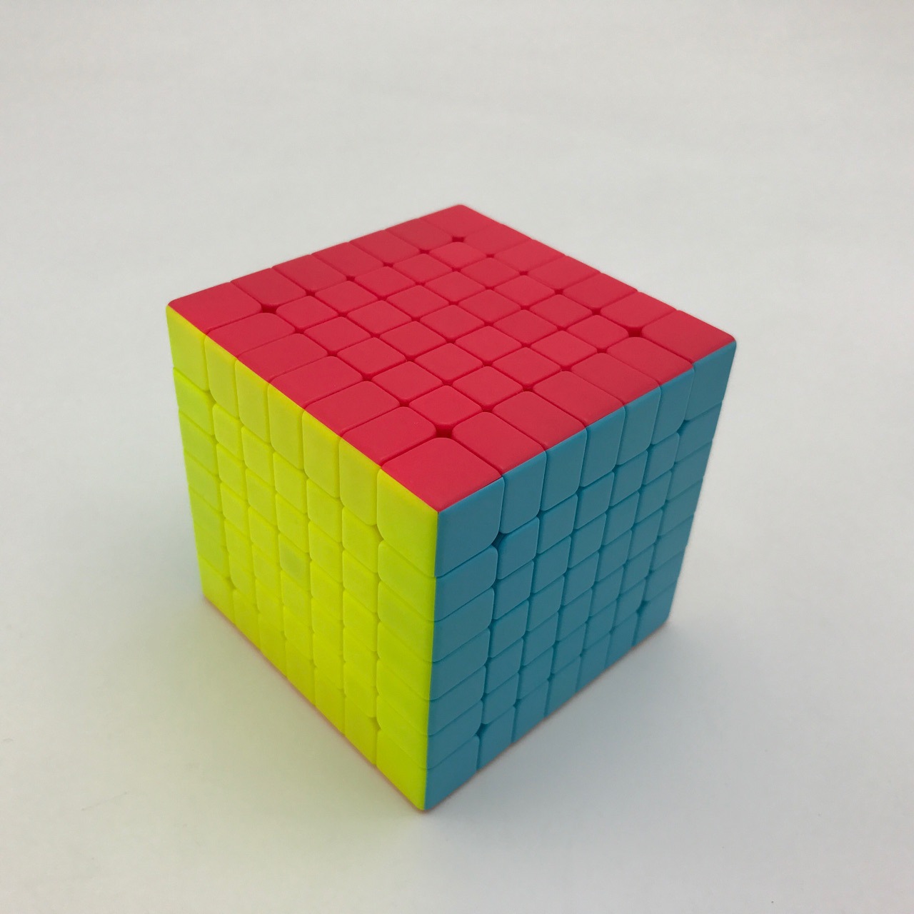 奇艺七阶魔方七7阶实色顺滑初学带英文版教程中小学生玩具批发