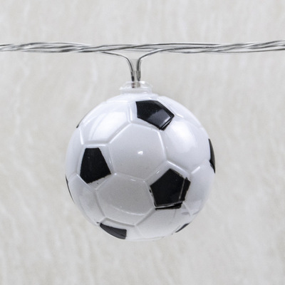新款led彩灯配件灯串 足球装饰插件 圣诞节日庭院室内工艺品挂件