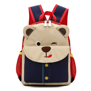 新款2018卡通小熊儿童书包幼儿园2-6岁男女宝宝 大容量双肩背包