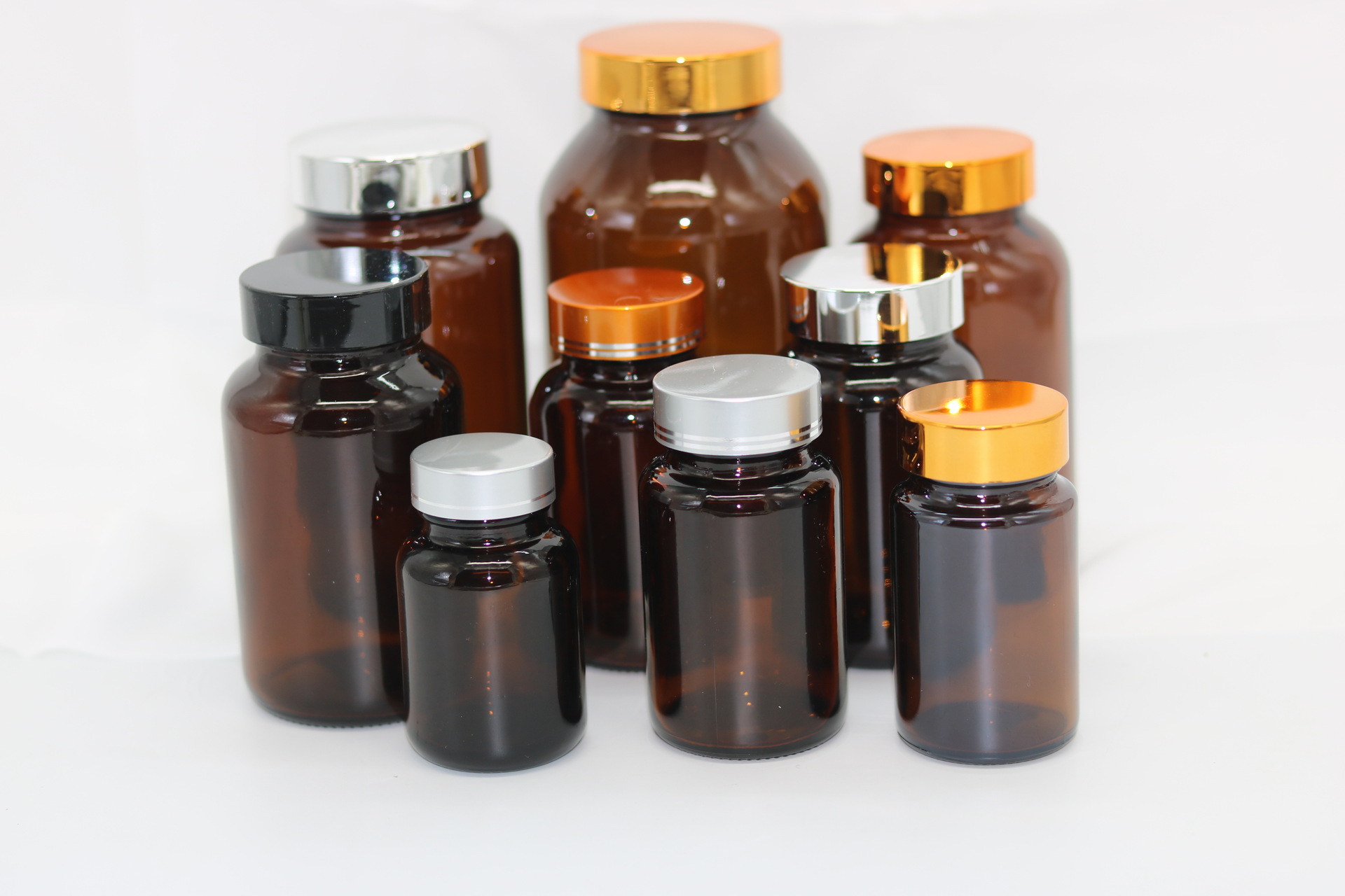 厂家供应 胶囊玻璃瓶100ml 药用胶囊瓶 棕色保健药瓶60ml 75ml