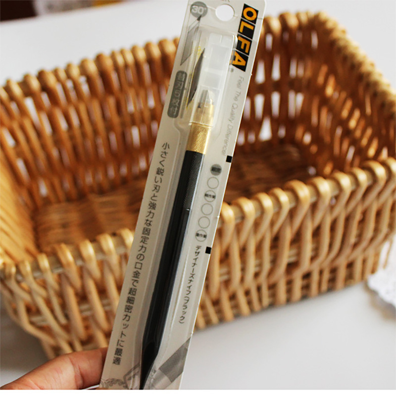 爱利华 olfa 窄口笔刀 美工刻刀216bsbk/bl/sp 雕刻刀 口笔刀