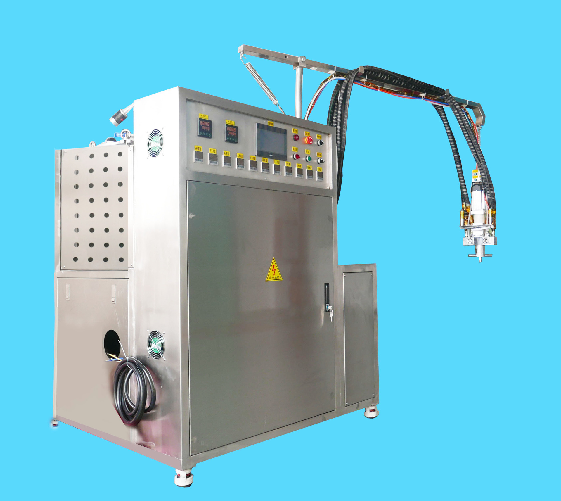 久耐机械 聚氨酯发泡机 装修木饰门窗卷帘门聚氨酯密封高温浇注机