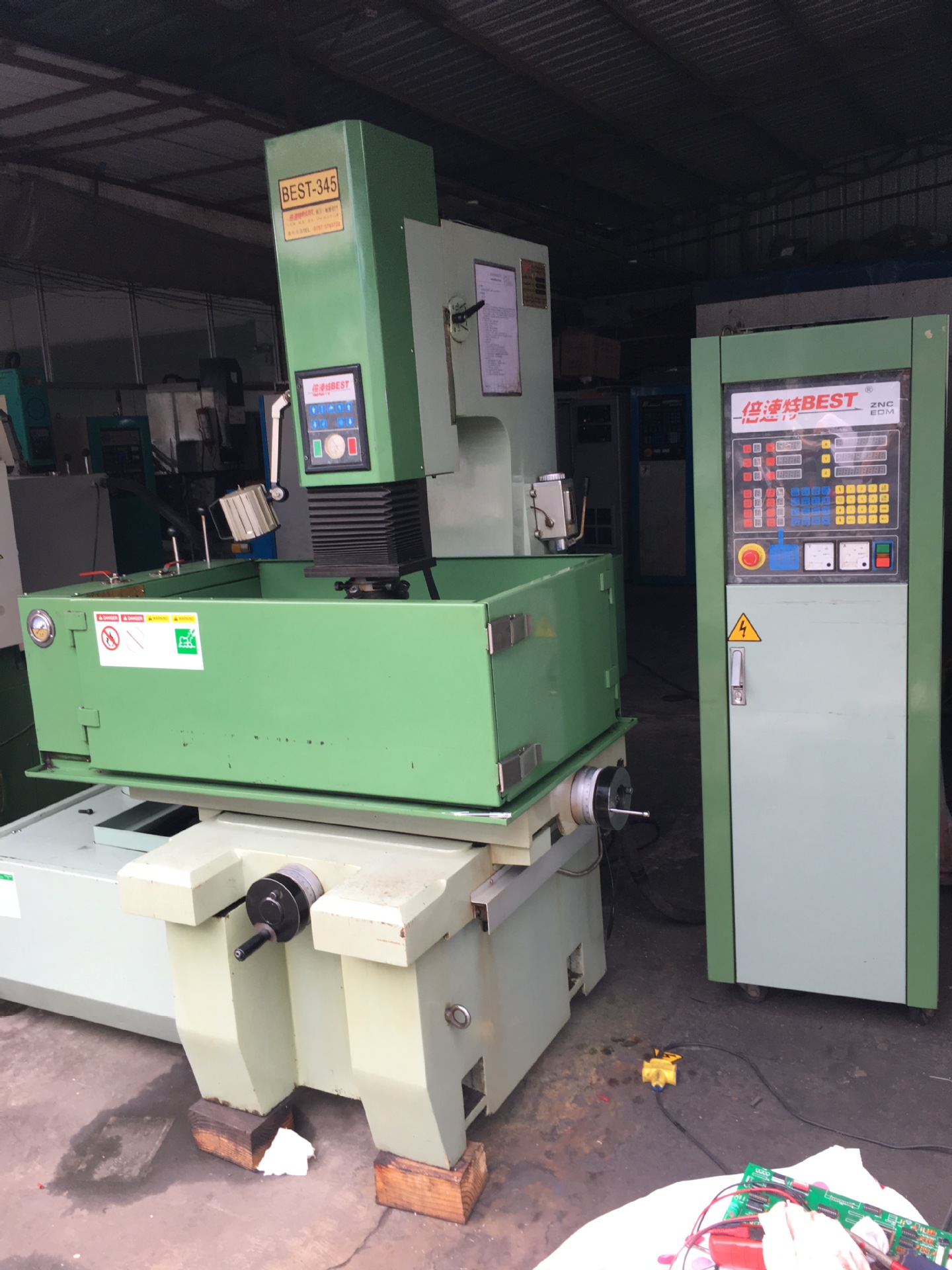 二手倍速特火花机best火花机450电脉冲九成新放电火花机加工超快