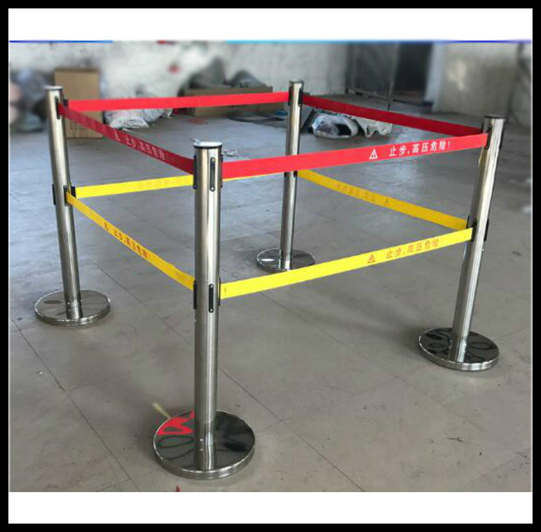 2米双层隔离带 两层栏杆座 不锈钢 展会机场排队用 厂家批发定制