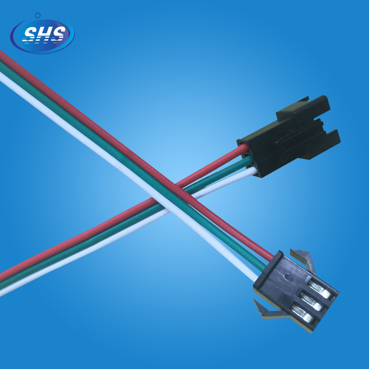 厂家直销 15cm 3p公母对接线端子连接器 sm3p端子线 幻彩连接线