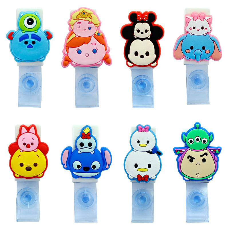 可爱护士胸卡牌卡通胸牌透明软硬卡套医生门禁翻盖夹子