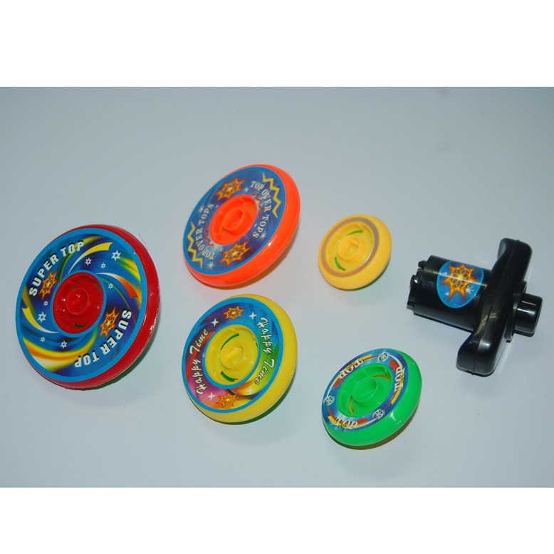 儿童益智传统玩具吸塑装塑料拉线陀螺陀螺拉线陀螺益智拉线玩具