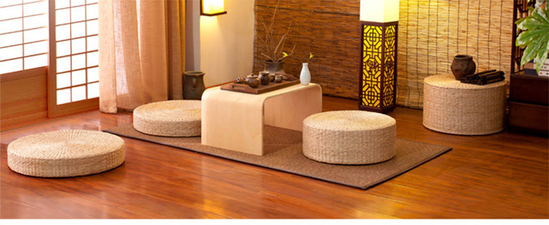 蒲团 纯手工田园风打坐草编一件代发坐垫 多色可选蒲团坐垫