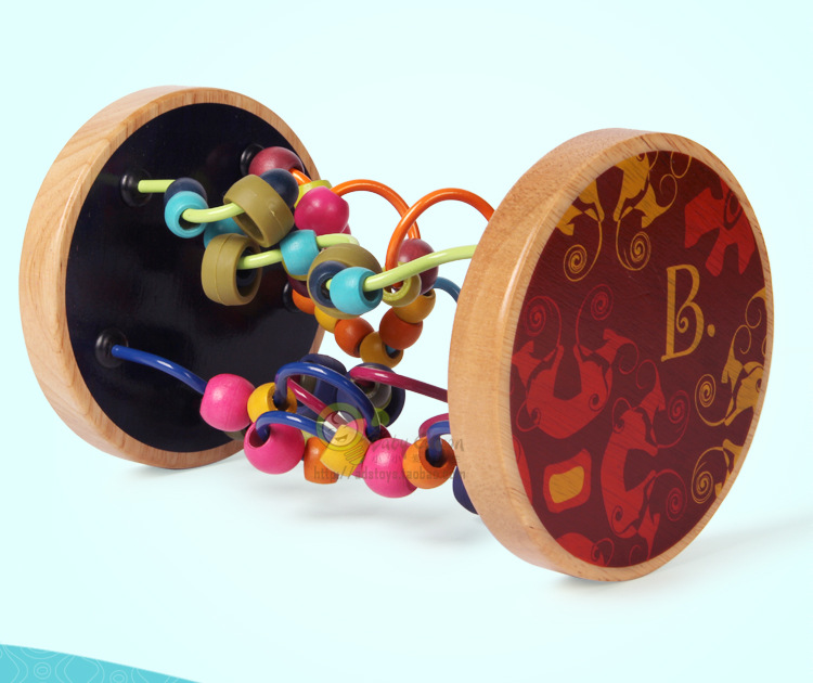 toys比乐露露迷宫串珠绕珠立体滚珠0-2岁木特儿童幼教益智玩具