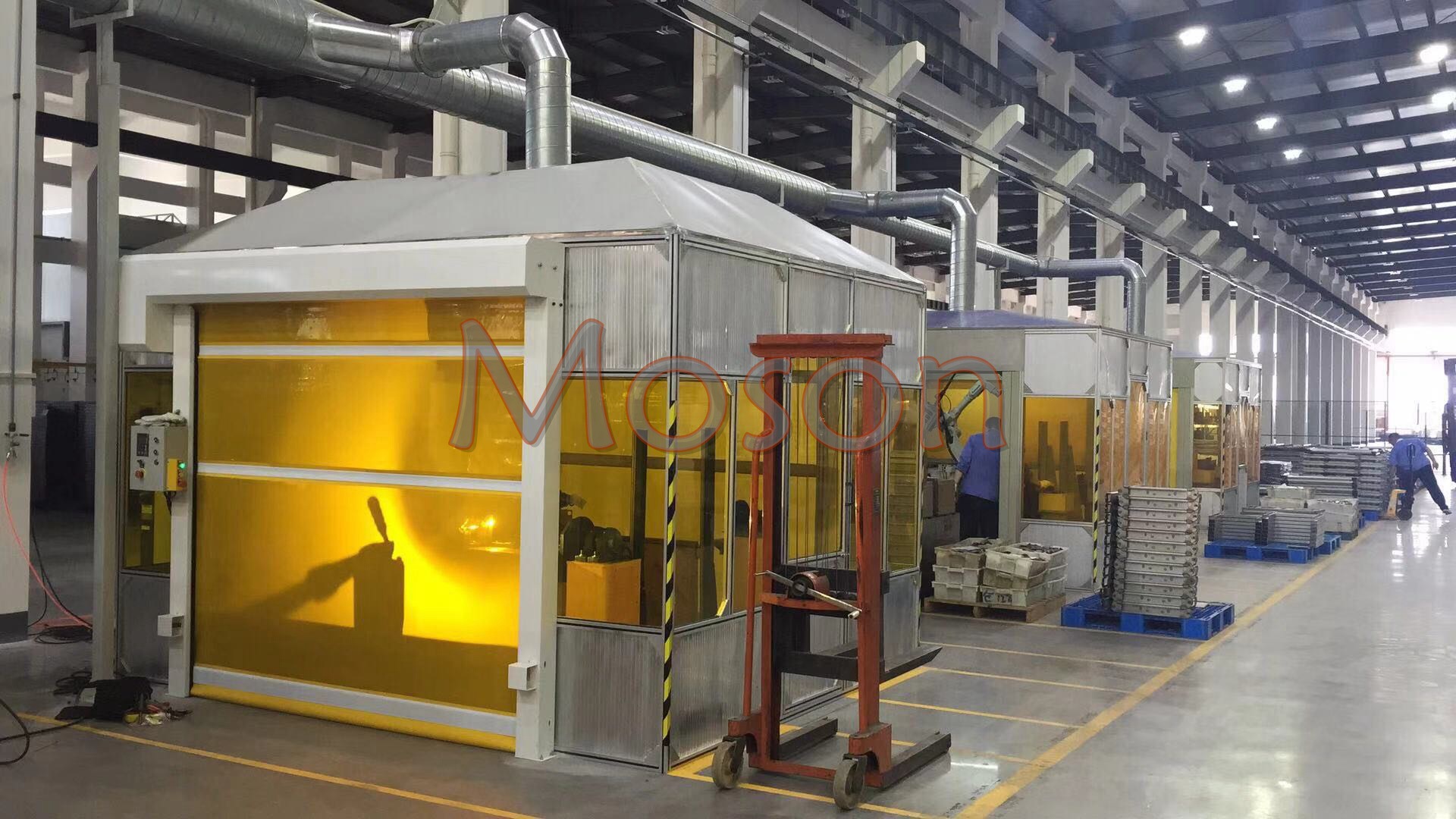 moson品牌机器人弧焊工作站机器人弧焊房焊接工作间焊接房