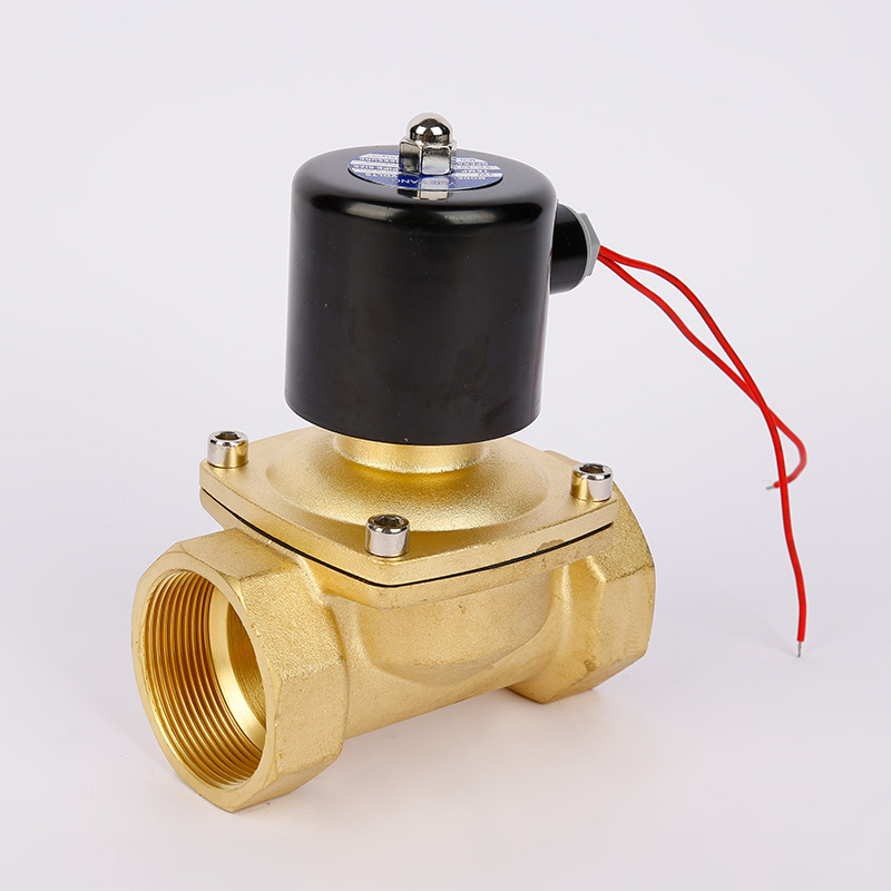 货源供应龙达黄铜线丝扣电磁阀 220伏电磁阀 工程专用电磁控制阀