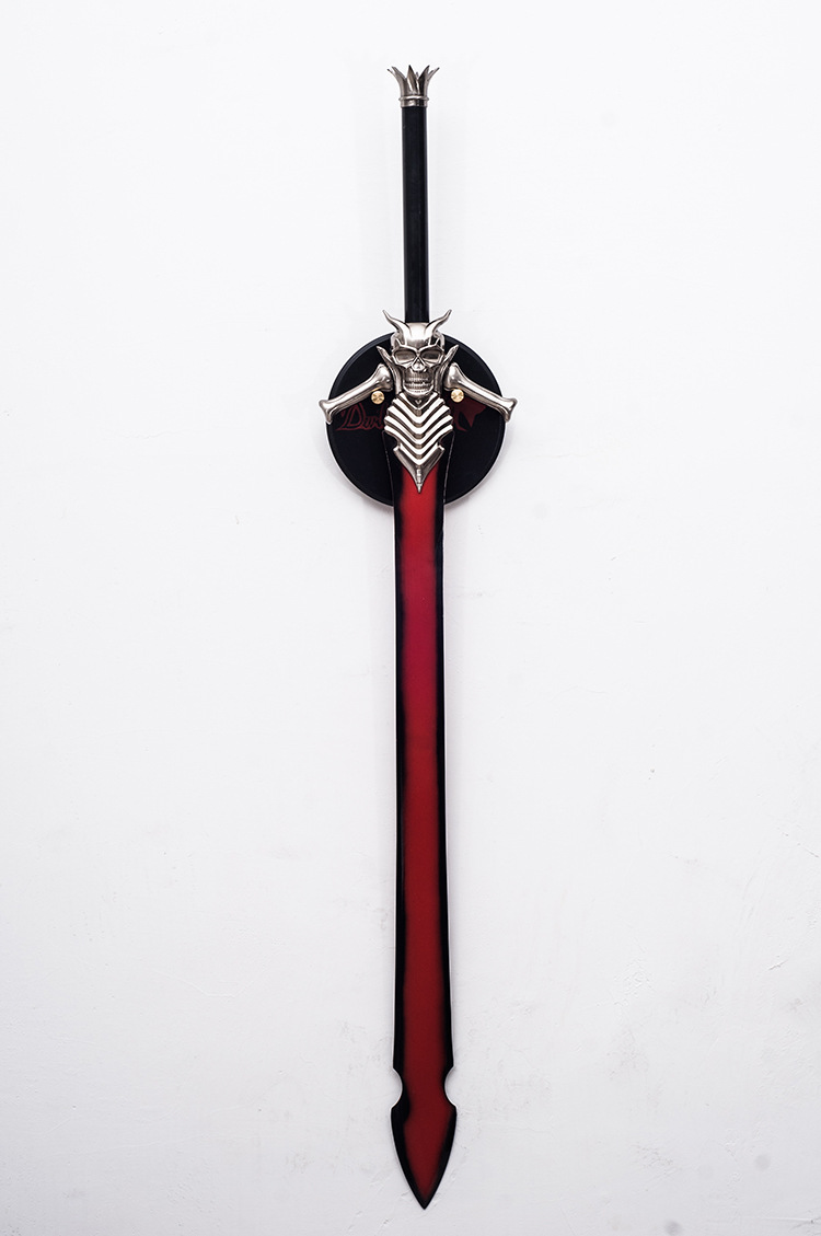 升级版鬼泣但丁剑影视道具叛逆之刃游戏道具工艺礼品挂件 未开刃