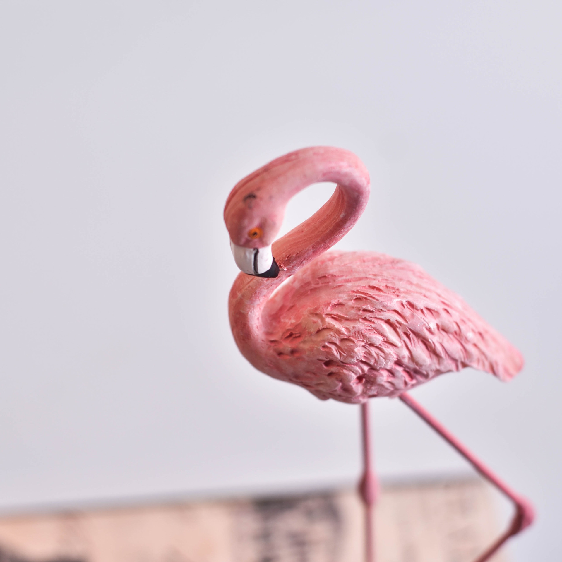 家居摆件创意ins火烈鸟树脂装饰品北欧客厅办公桌卧室可爱小摆件