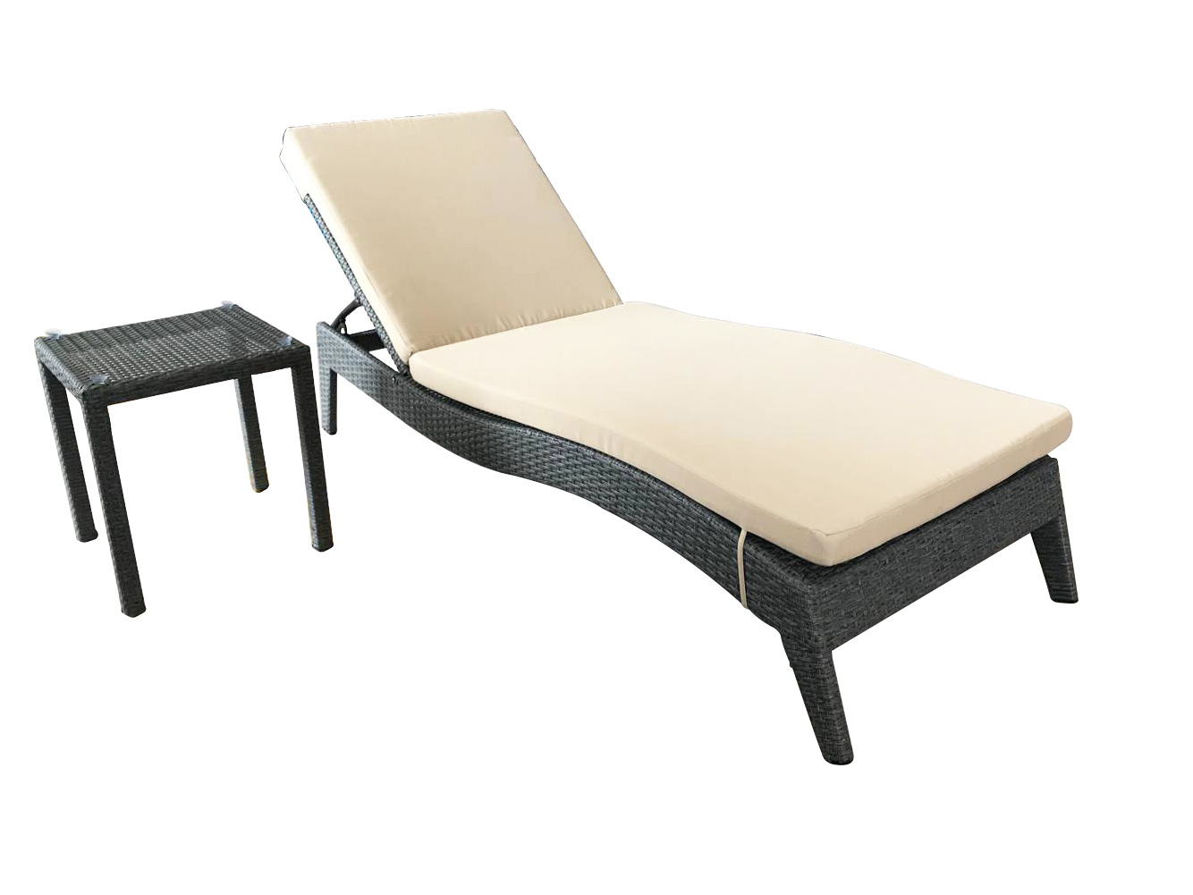 酒店定制 藤编沙滩躺床睡椅 户外休闲游泳池创意家居躺椅工程定制