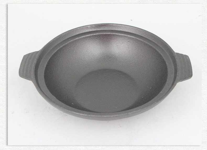 煲仔饭专用铸铁锅 铁砂锅煲 干饭沙锅港式锅 电磁炉砂锅生铁煲仔