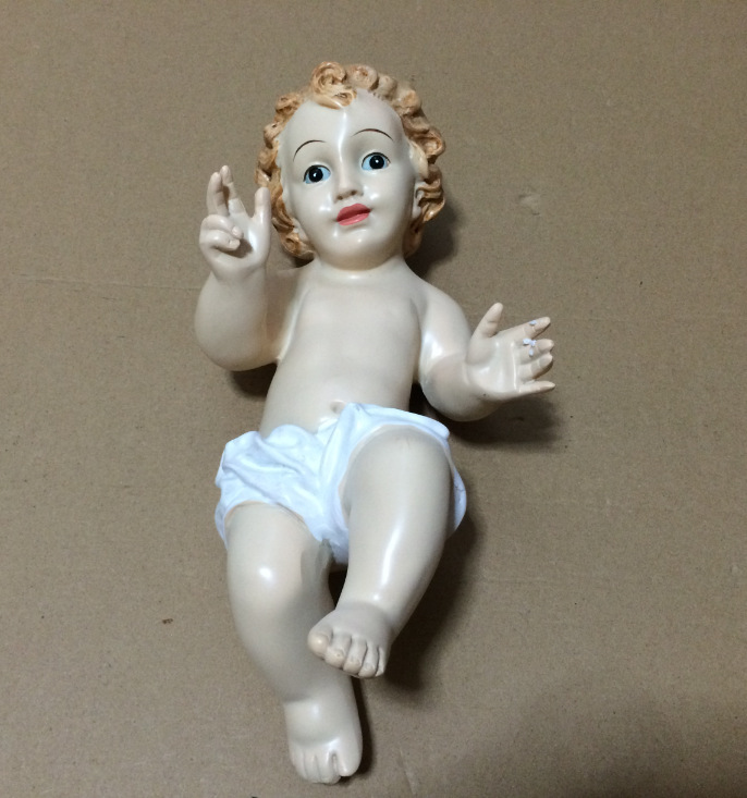 新款30厘米欧式精品耶稣圣诞小圣婴马槽基督教礼品天主教圣物