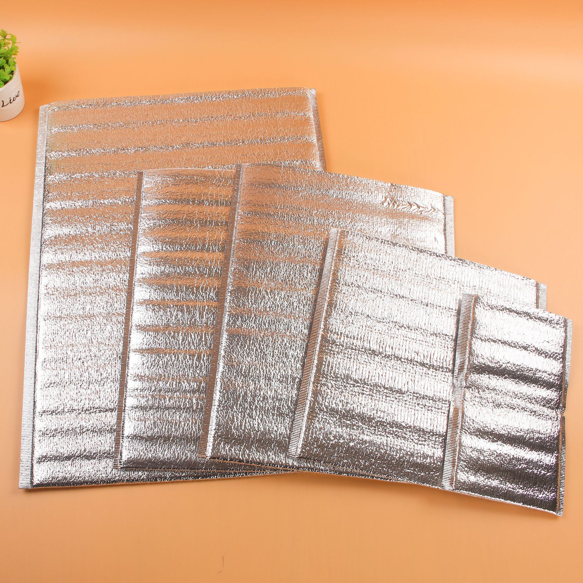 一次性保温袋铝膜冰袋定制食品水果外卖螃蟹大闸蟹冷藏铝箔保鲜袋