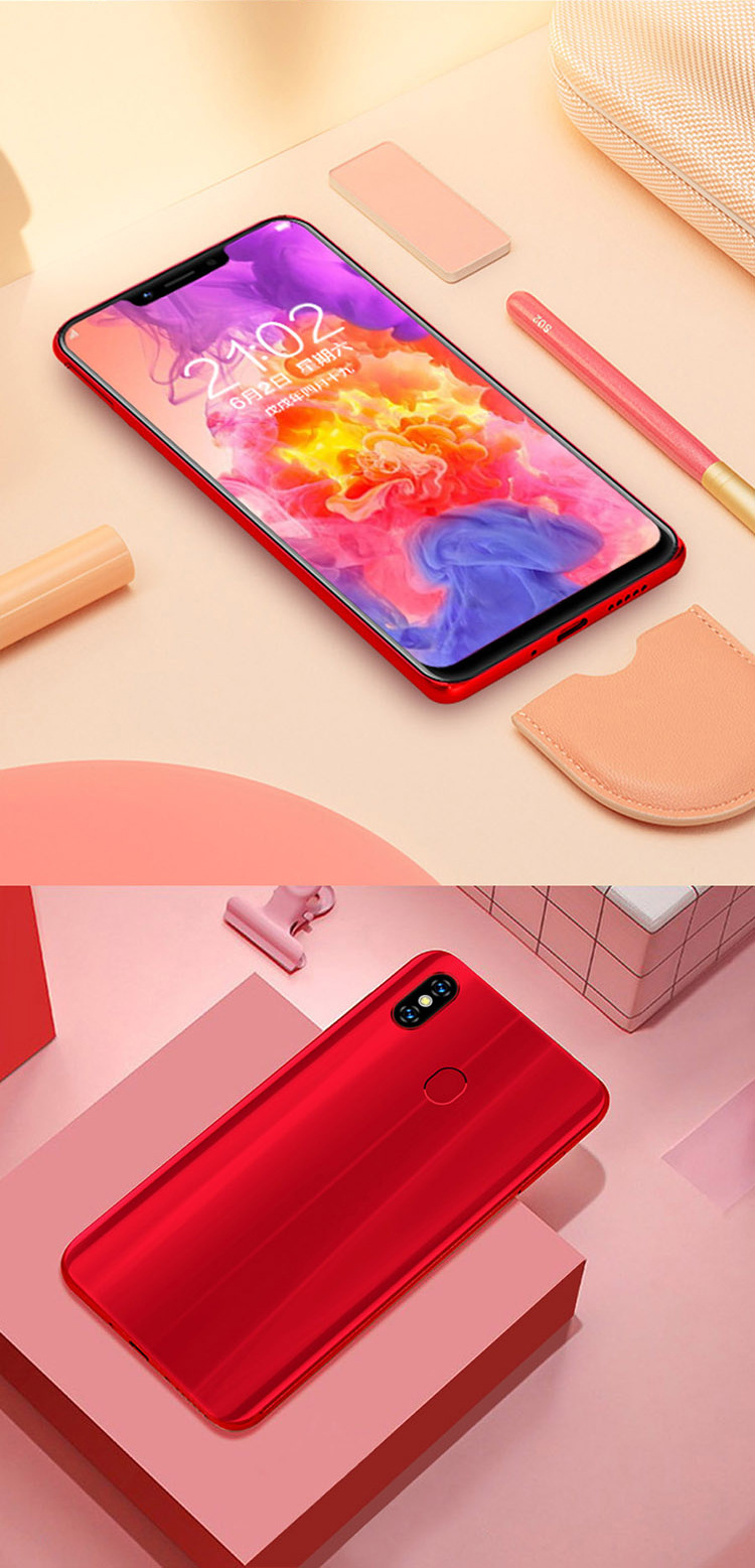 定制白牌中性x22刘海屏手机6.2寸全网通4g安卓智能8g运行128g内存