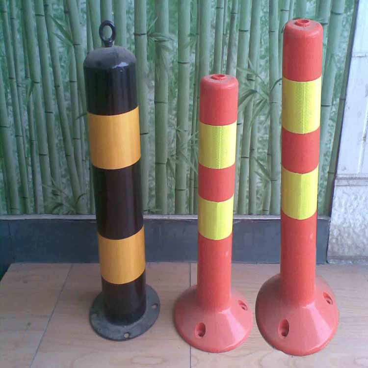 塑料警示柱 交通设施道口标 道路标柱标志桩 安全警示桩70cm