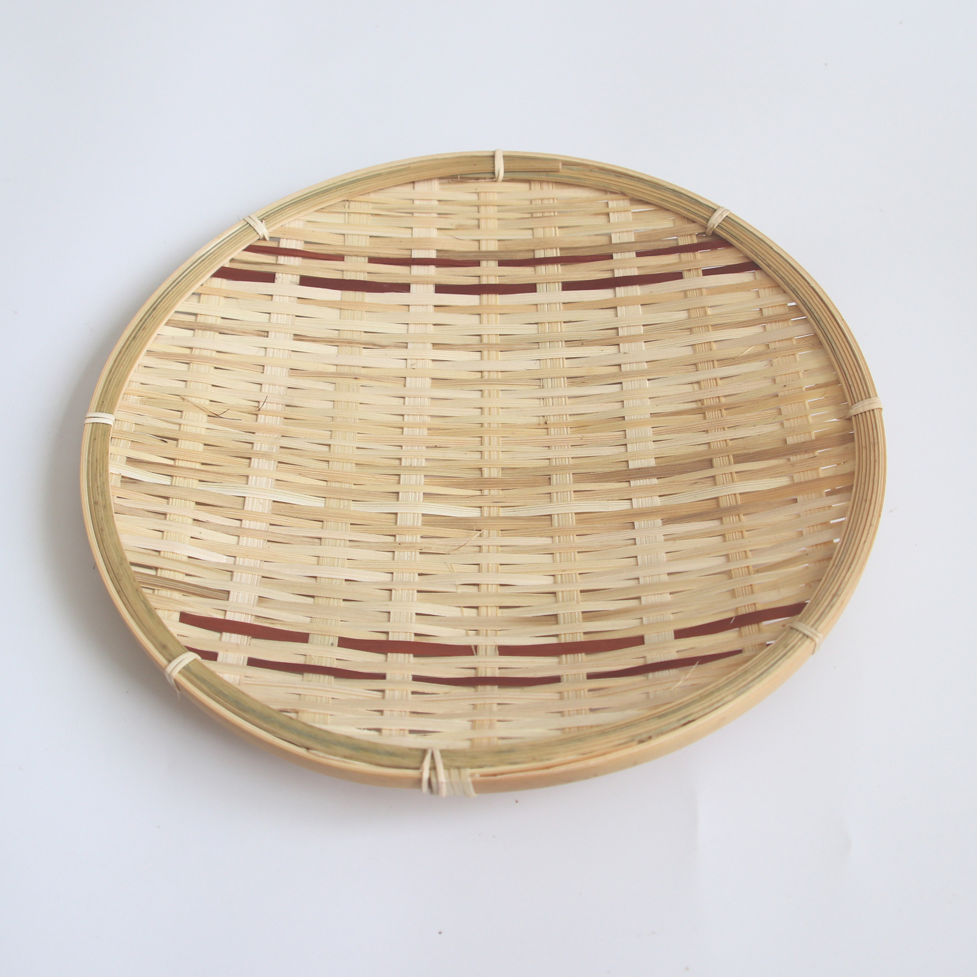 现货批发 竹编花盘 圆盘 插花用品 花艺装饰摆件