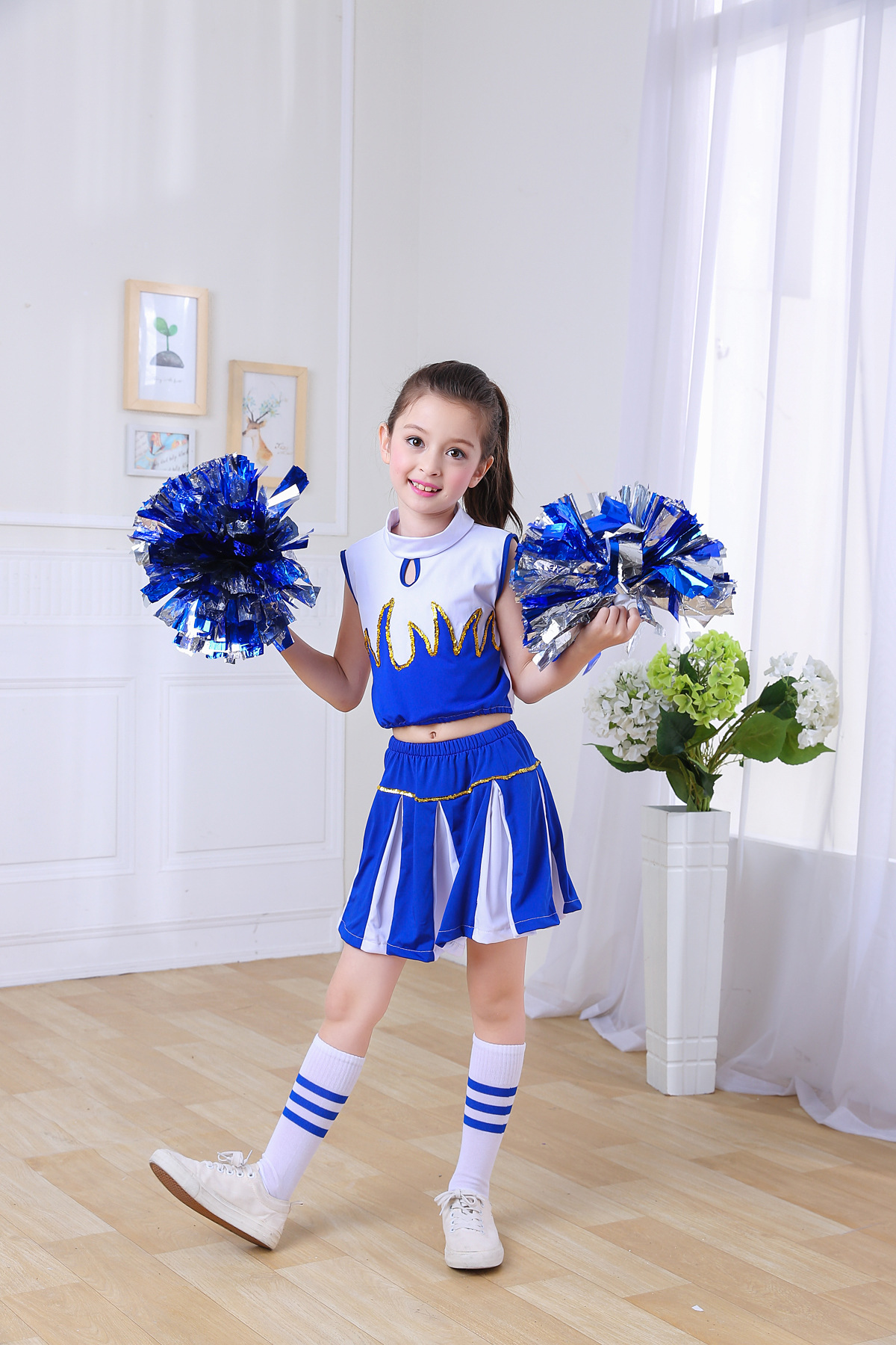 儿童啦啦操服装演出服六一拉拉队舞蹈表演服比赛男女孩啦啦队服装