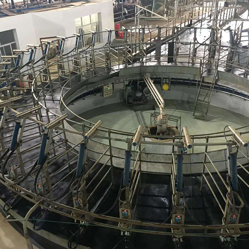 转盘式挤奶厅 转盘式奶牛挤奶台 牧场转盘式挤奶机