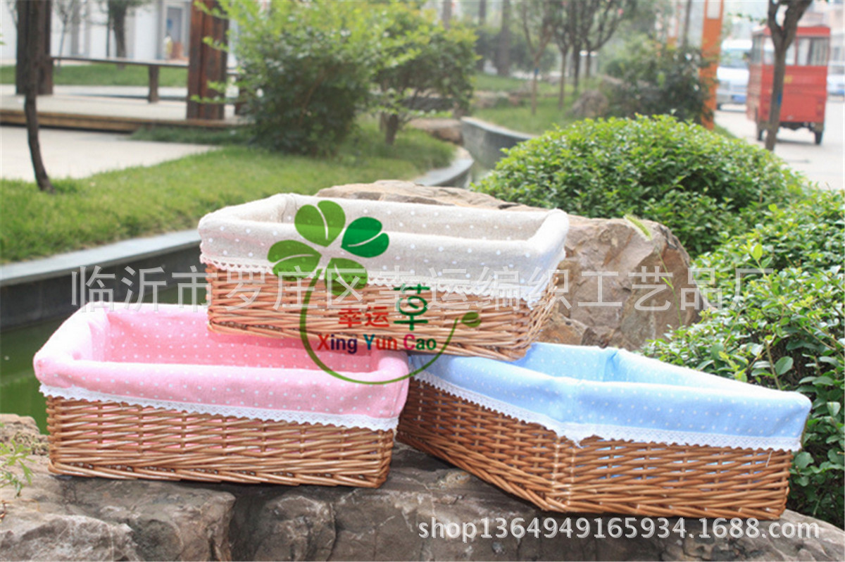 Merchants Supply High Quality Hand-Woven Willow Basket Wicker Sundries Storage Basket Wicker Basket