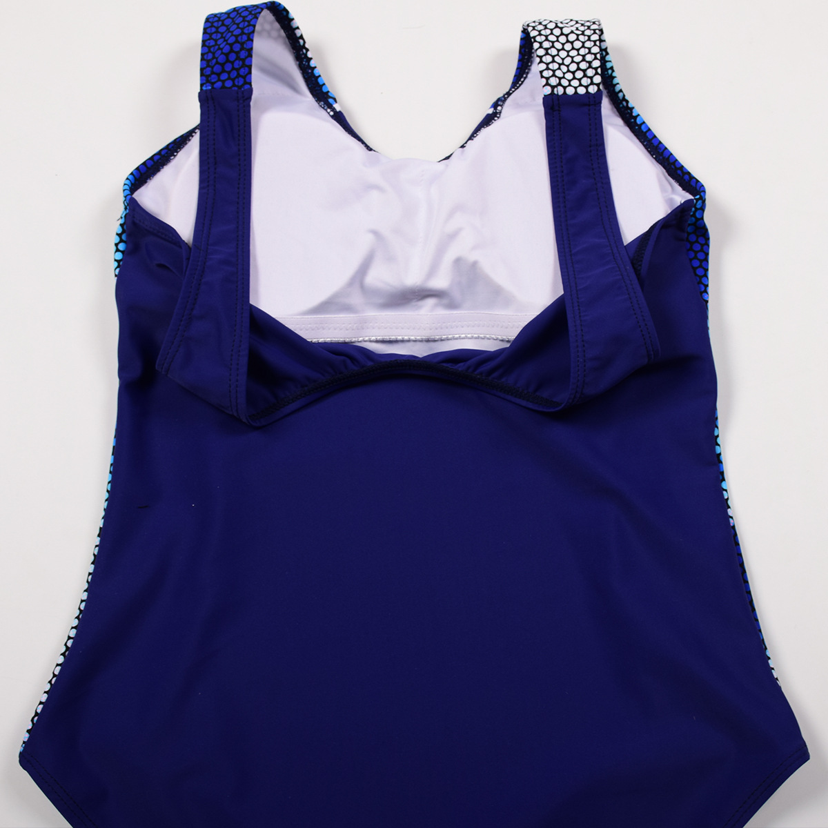 尤迪安竞速连体泳衣女 专业训练速干无袖三角带胸垫连体泳衣欧美