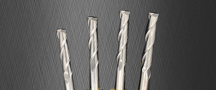 洁锋雕刻6mm8mm 双刃螺旋铣刀 开粗刀 雕刻机刀具 木工螺旋铣刀