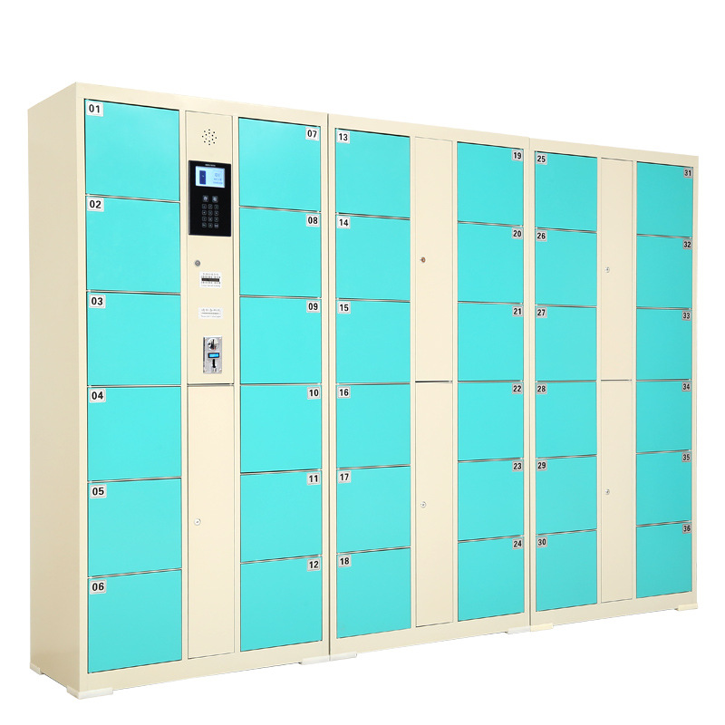 苏州永格多门智能超市寄存柜指纹条码存包柜小区丰巢驿站快递柜子