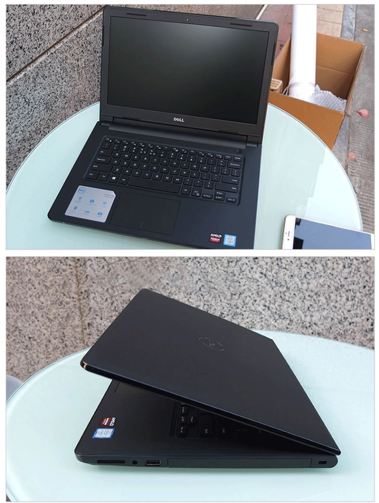 戴尔dell 灵越3467-r1528b 14英寸轻薄笔记本电脑黑色