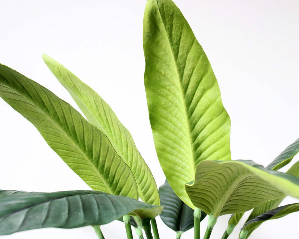 高档仿真绿植 大支pu天堂鸟叶子 北欧简约家居装饰 艺术插花配材