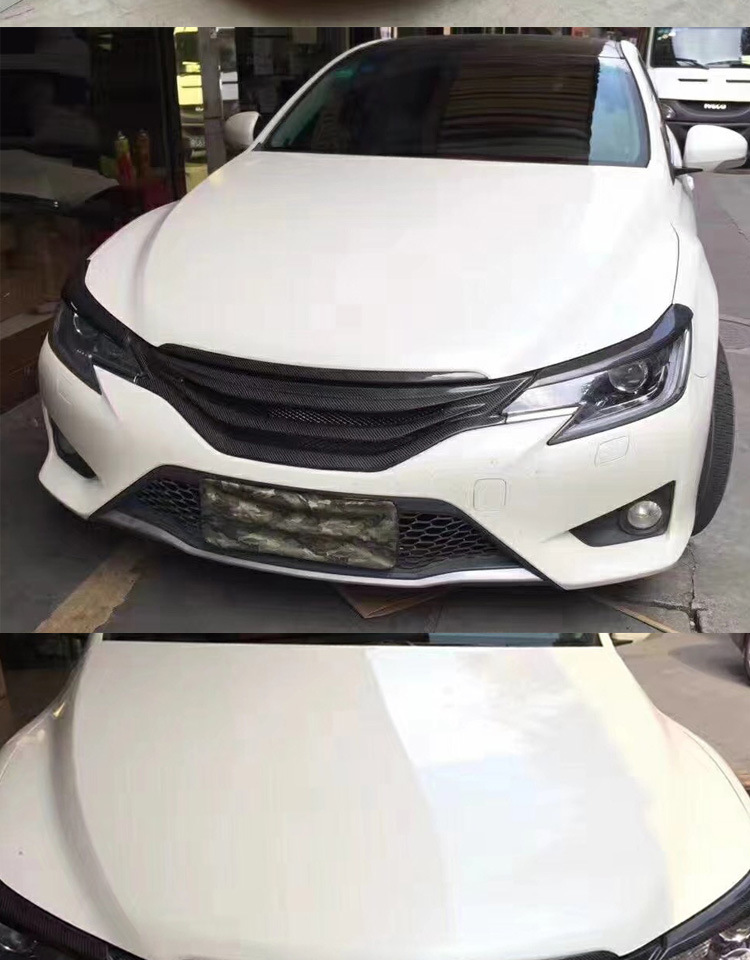 适用2014-2018锐志中网新锐志gs前面罩碳纤/树脂中网改装x标中网