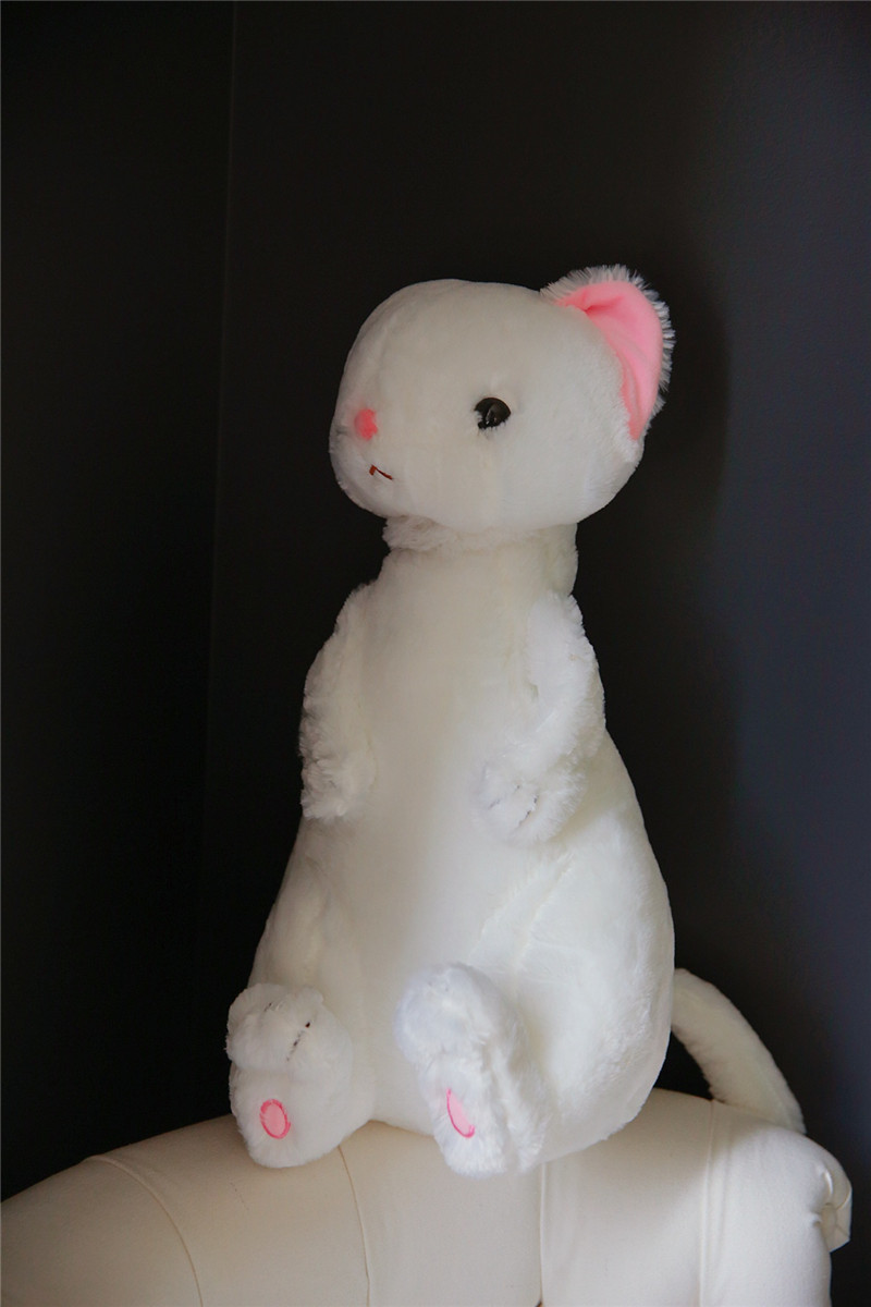 仿真可爱卡通站姿雪貂毛绒玩具布娃娃公仔情侣个性生日礼物