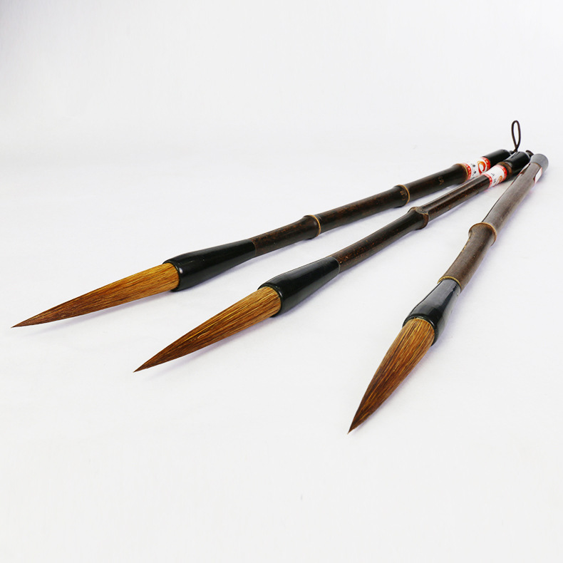 狼毫长峰毛笔细长峰狼毫书画笔书法行草狂草国画勾线笔湖笔画笔