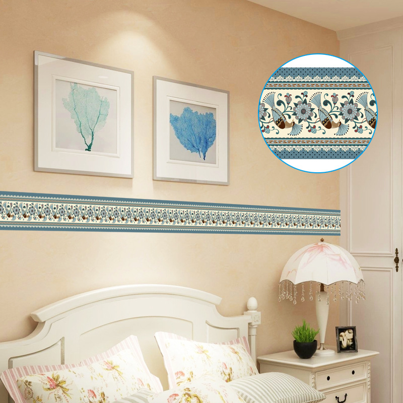 腰线015 厨房卫生间浴室墙面腰线墙贴玄关踢脚线 防水自粘瓷砖贴