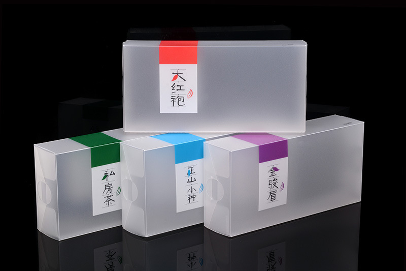 批发pp磨砂加厚 30丝通用私房茶叶包装 pvc简易塑料 pc创意空盒