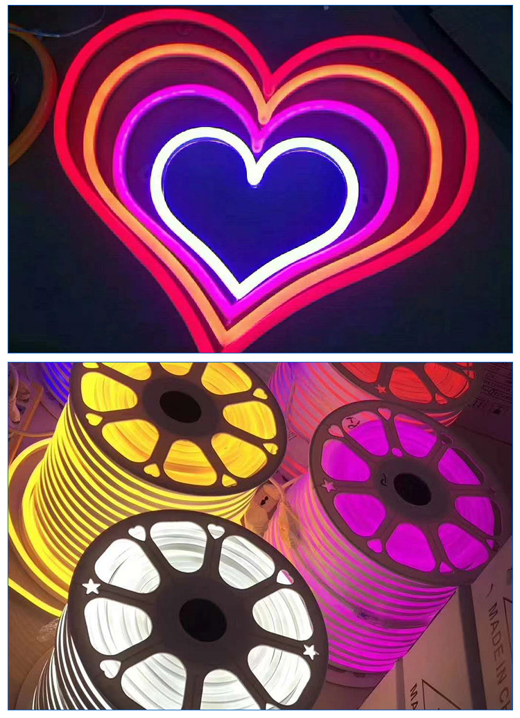 led灯带220v柔性霓虹户外防水创意广告贴片高亮招牌软灯条批发