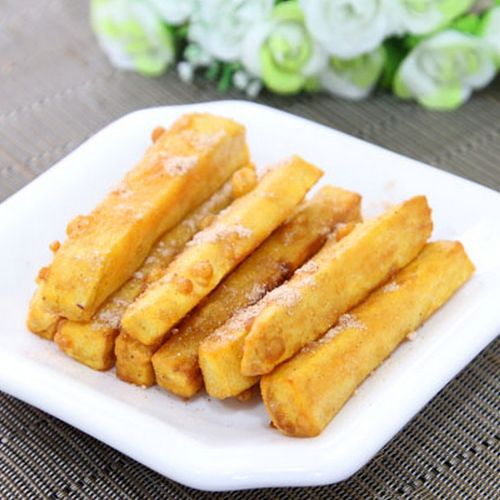 三统万福黄金地瓜条冷冻食品台湾甘梅地瓜条油炸红薯条1kg批发