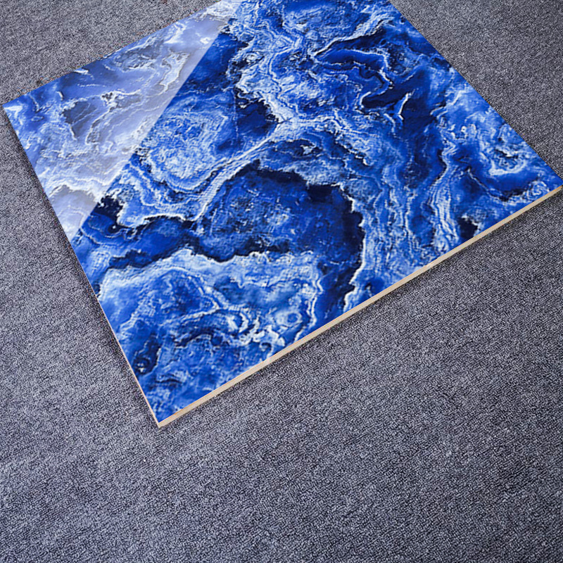 佛山厂家800*800全抛釉蓝色海洋瓷砖 客厅地砖背景墙 防滑釉面砖