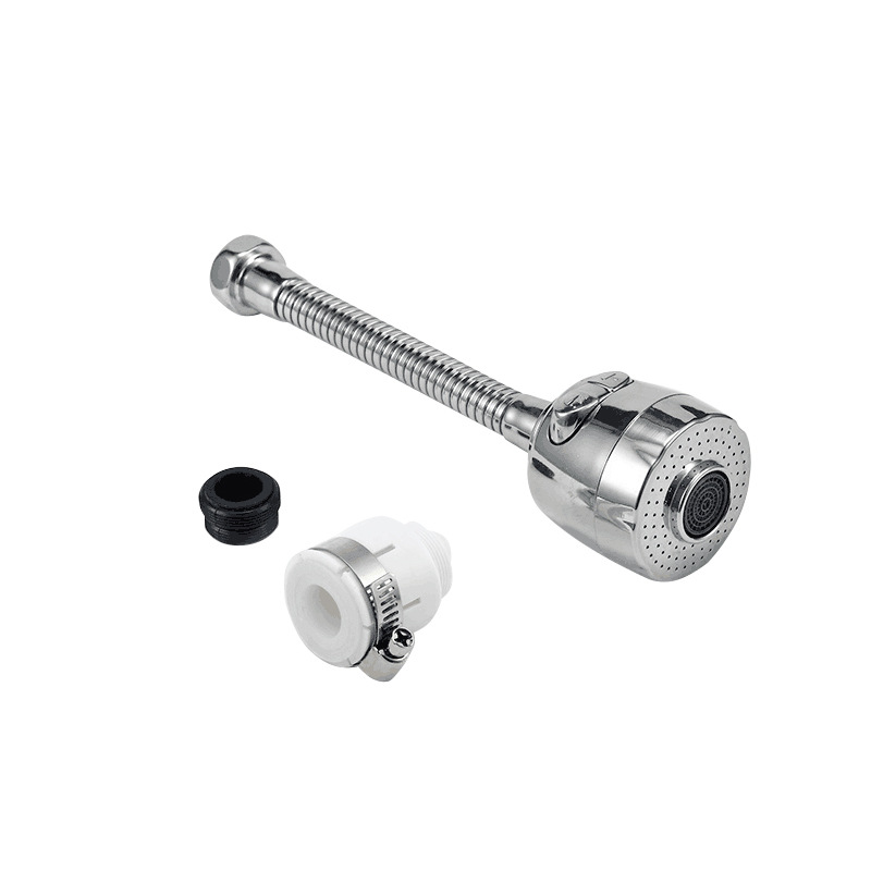 防溅头厨房洗菜盆水龙头配件加长2档防喷洒出水嘴