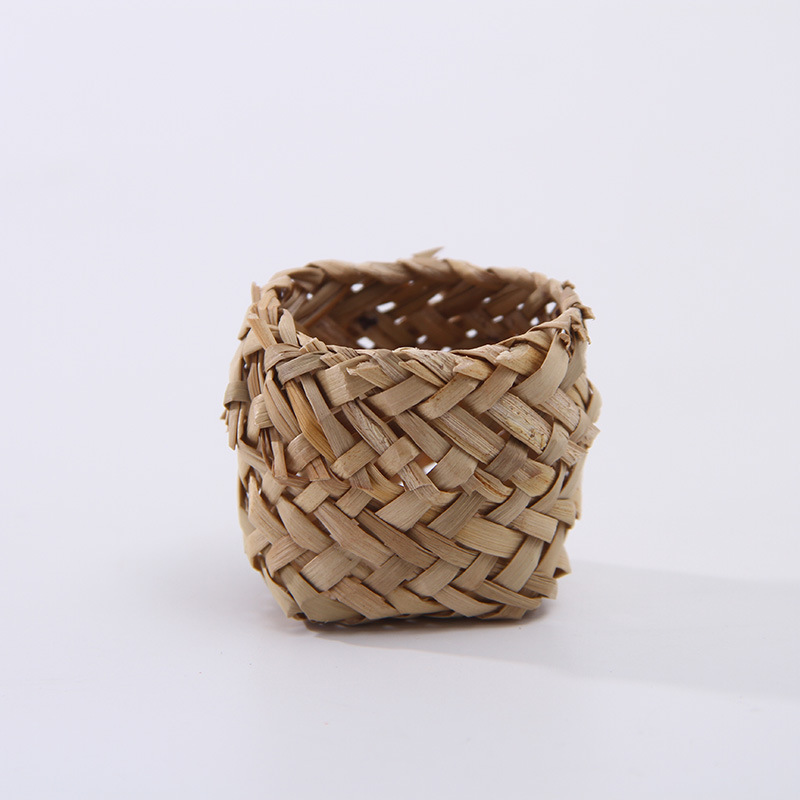 蒲草手工编织香草袋 寿司包食品包装袋 乌米饭草包袋 米饭编织袋