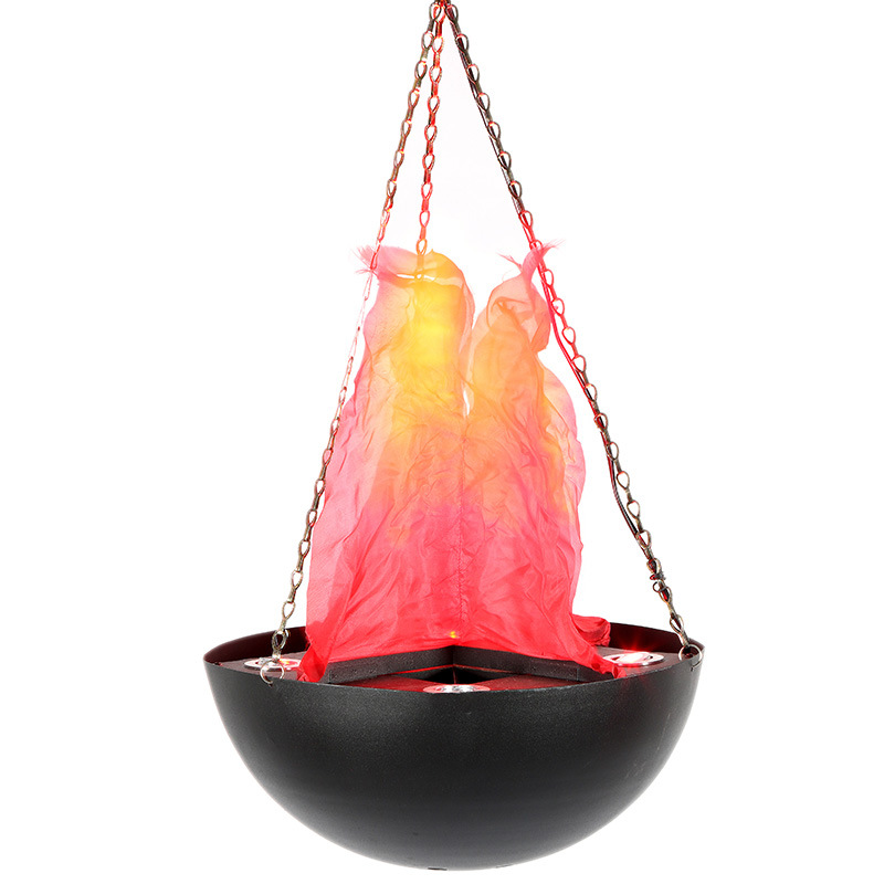 圣诞节火盆灯 装饰吊灯灯具 吊式仿真火焰灯 电子台式火盆灯