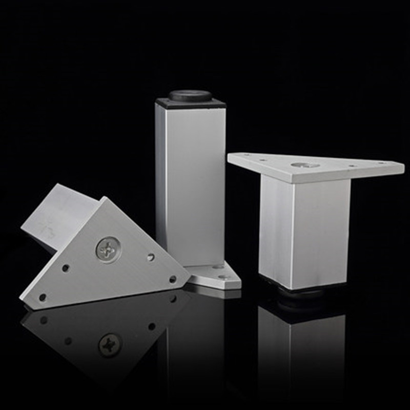 铝合金橱柜脚定制可调节方形橱柜脚太空铝合金家具腿柜腿支撑脚