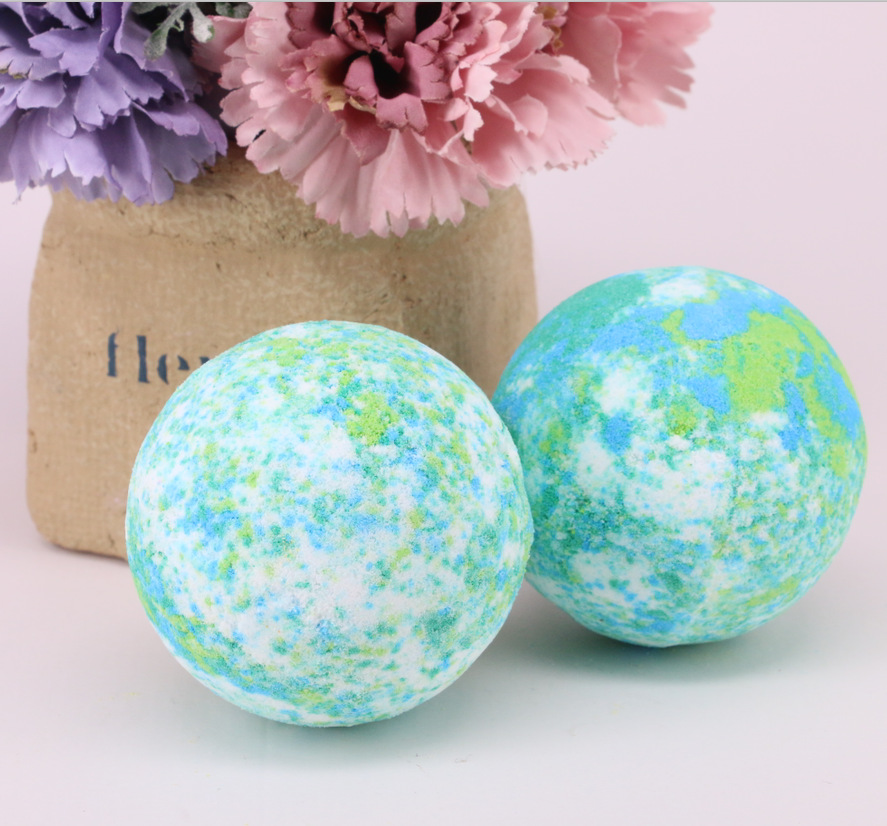 绿色地球混色爆炸球 精油气泡弹 浴盐球滋润娇嫩肌肤 亚马逊热销
