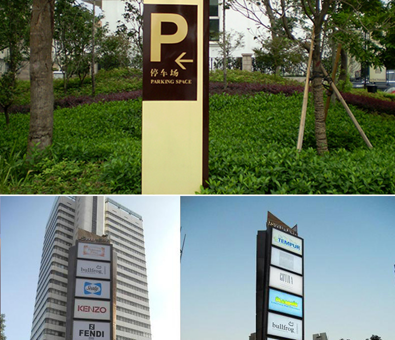 收银台双面发光吊牌灯箱医院停车场地铁导向牌指示牌户外多方向