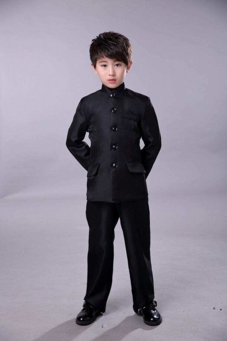 儿童民国服装学生装五四青年装中山装民国风合唱演出服古装汉服女